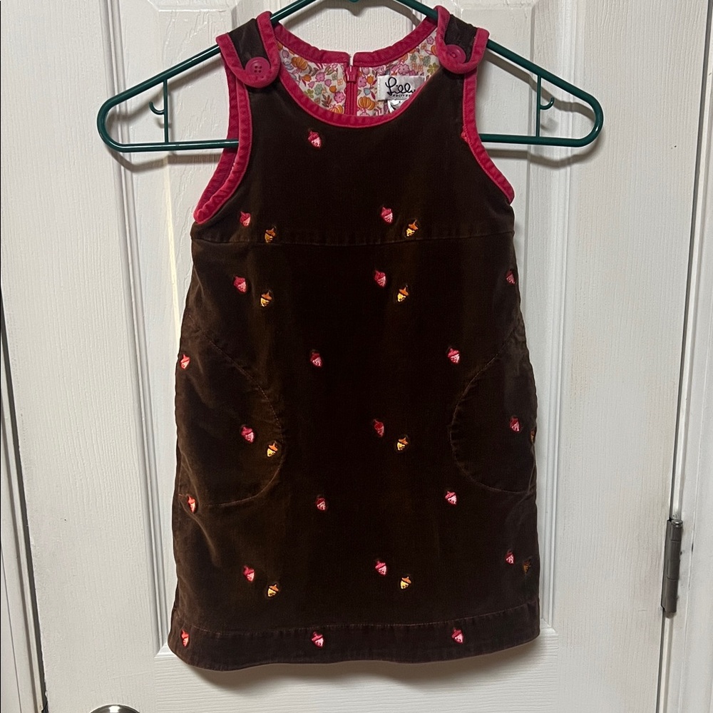 Lilly Pulitzer Girls Vintage Corduroy Fall Dress